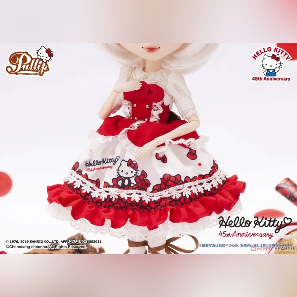 BNIB RARE HTF Pullip Hello Kitty collaboration 45th Anniversary - Picture 2 of 11